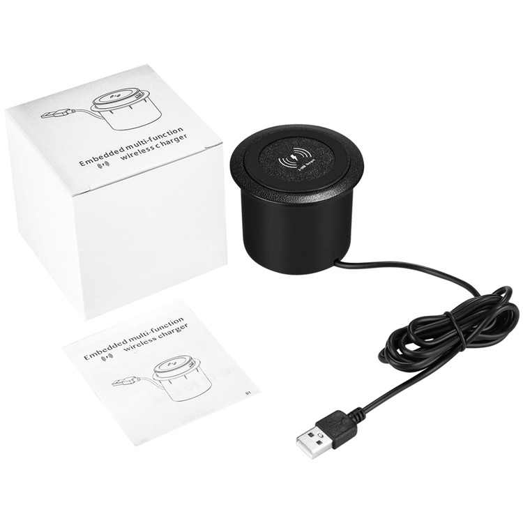 SIYOUNI latest model furniture wireless charger with two USB outputs