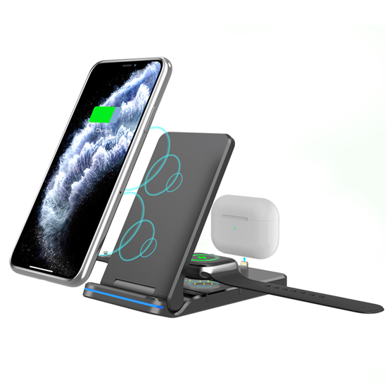 SIYOUNI New 15W Fast Charge 3 IN 1 Wireless Charger station