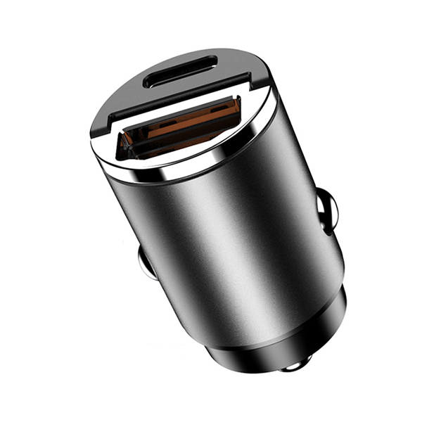 SIYOUNI Universal Portable Smart Phone Type C PD 30W Quick Charge Dual USB Car Mobile Charger
