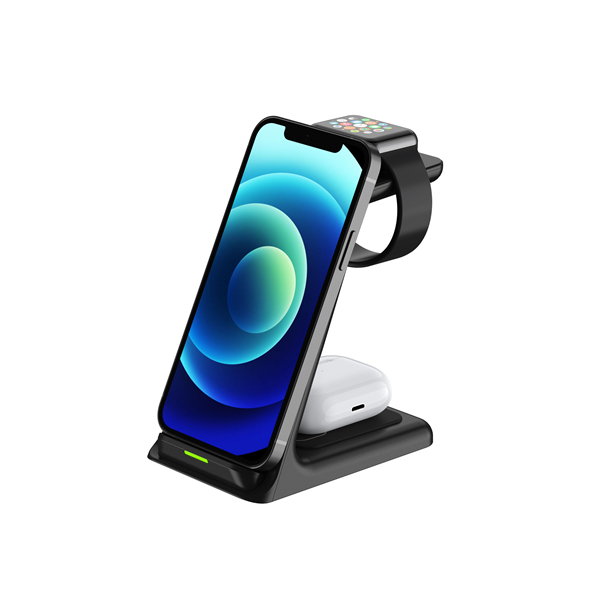 SIYOUNI Hot-selling Desktop 3 IN 1 Wireless Charger Stand