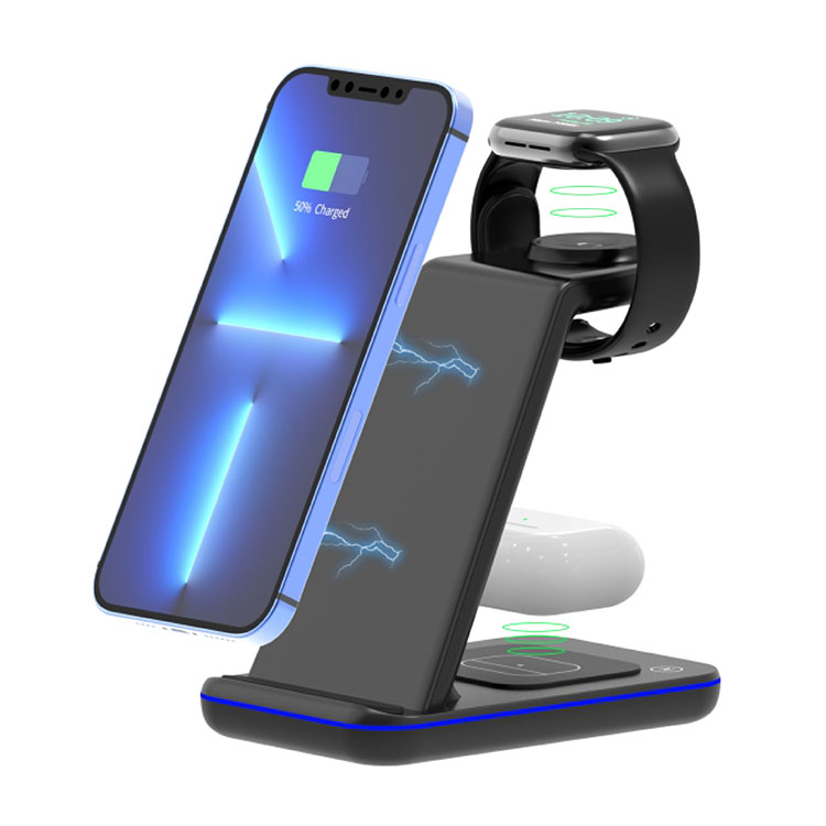 SIYOUNI Hot Selling 3 IN 1 Wireless Charger Stand for Apple Devices