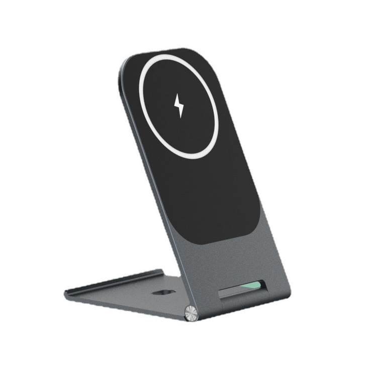 SIYOUNI New Arrival Aluminum Foldable QI Charger Magnetic Wireless Charging Stand
