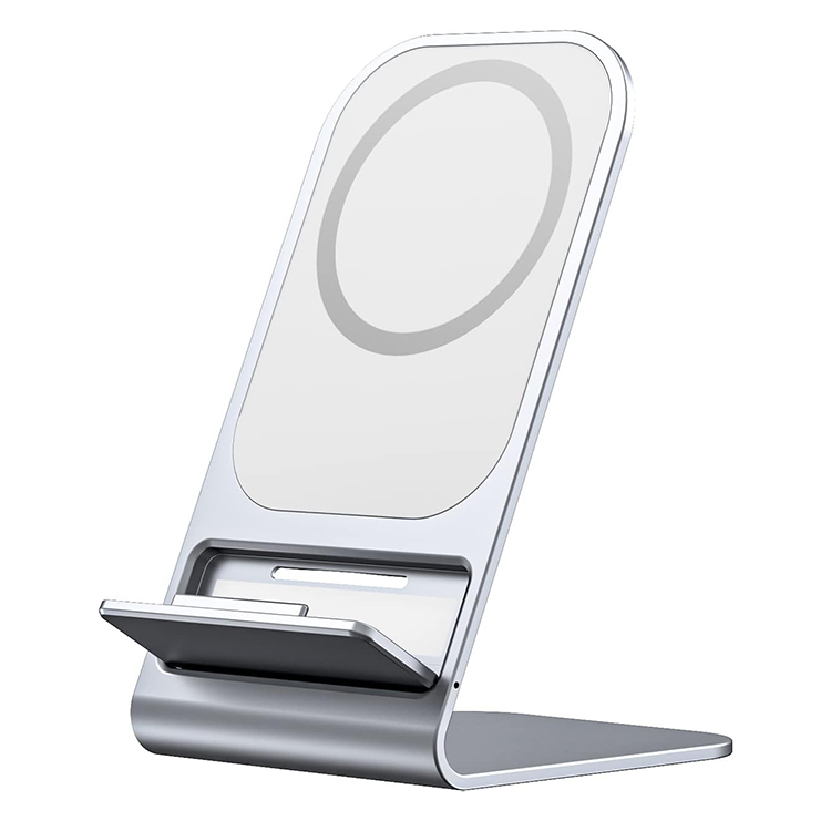 SIYOUNI Aluminum Fast Charging QI Magnetic Wireless Charger Stand