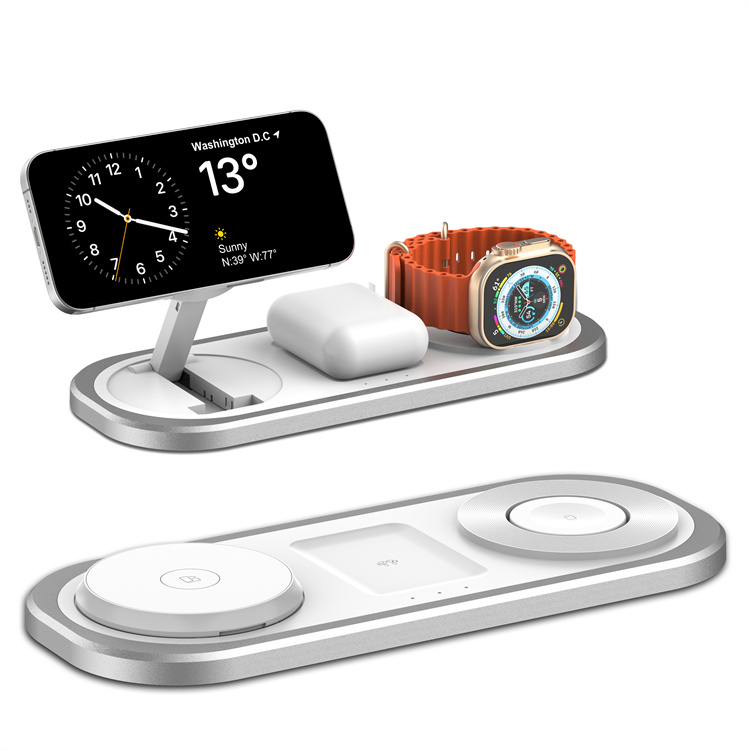 SIYOUNI Portable Magnetic 3 IN 1 Wireless Charger Pad